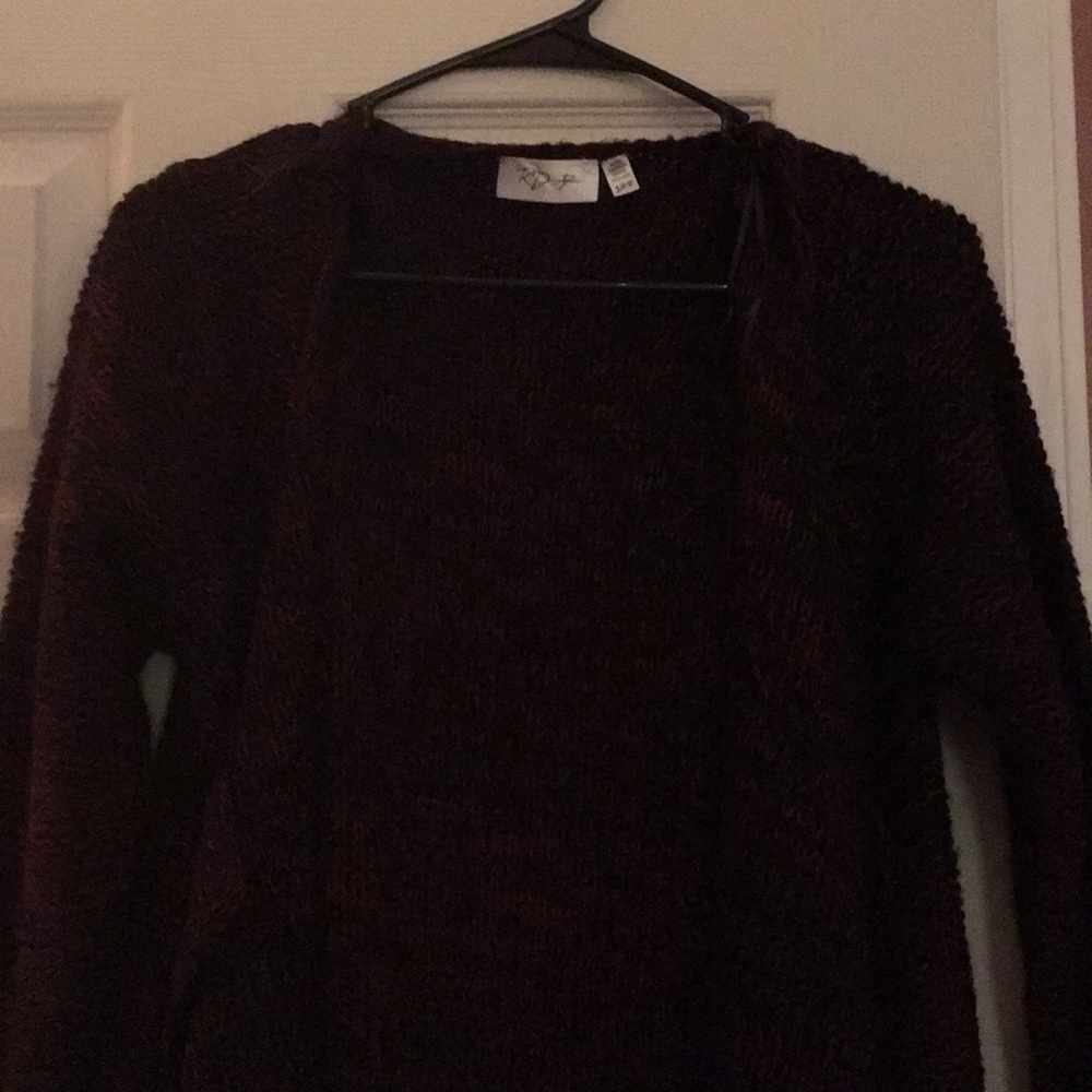 Burgundy cardigan